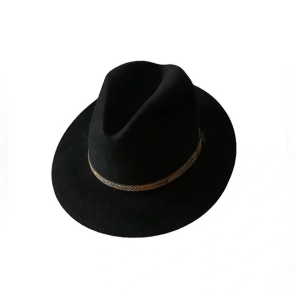 💥CLEARANCE💥 Bobby Lee Black Fedora Hat 100% Fur Felt - Unisex - Picture 2 of 6